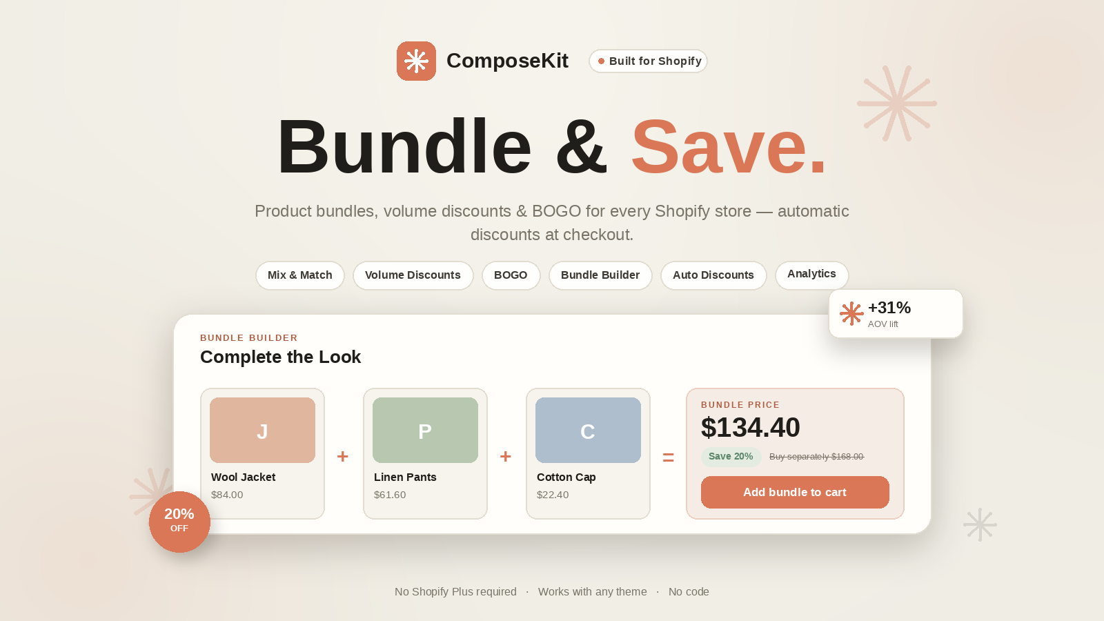 Best Shopify Bundle Apps in 2026: ComposeKit vs. Bundler vs. Simple Bundles & Kits